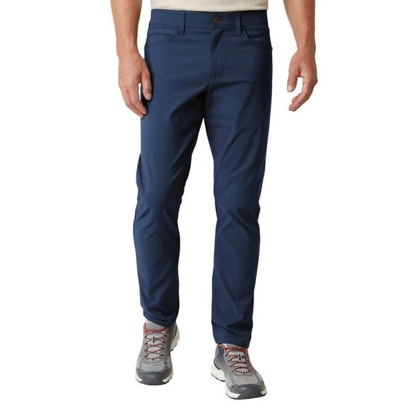 NEW Weatherproof Vintage M'ens 36x32  5 Pocket Tech Pants Straight Fit Navy - Picture 1 of 8